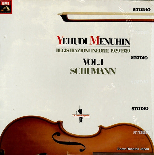MENUHIN, YEHUDI registrazioni inedite 1929/1939 vol.1 schumann 2908701