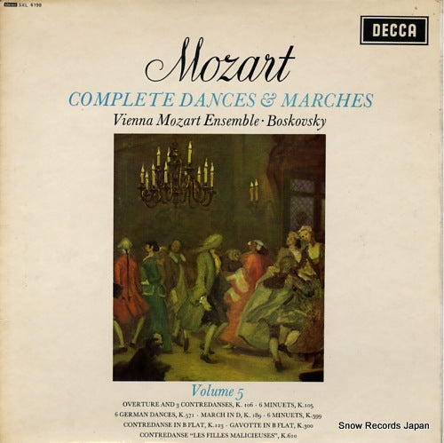 BOSKOVSKY, WILLI mozart; complete dances & marches volume 5 SXL6198