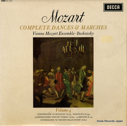 BOSKOVSKY, WILLI mozart; complete dances & marches volume 4 SXL6197