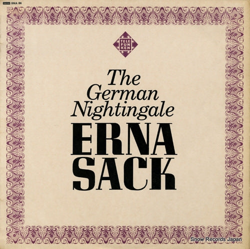SACK, ERNA the german nightingale GMA86