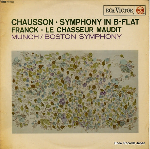 MUNCH, CHARLES chausson; symphony in b-flat RB-6528