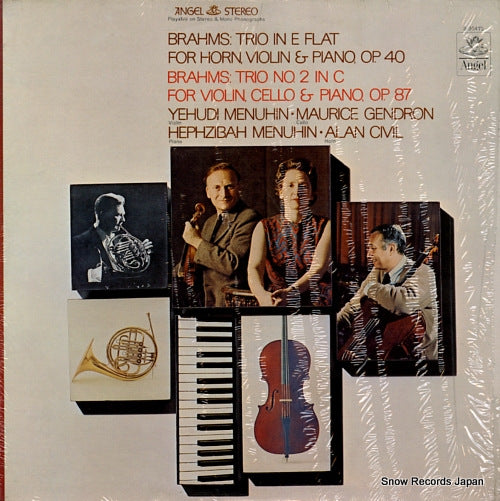 MENUHIN, YEHUDI brahms; trio in e flat for horn, violin & piano S-36472