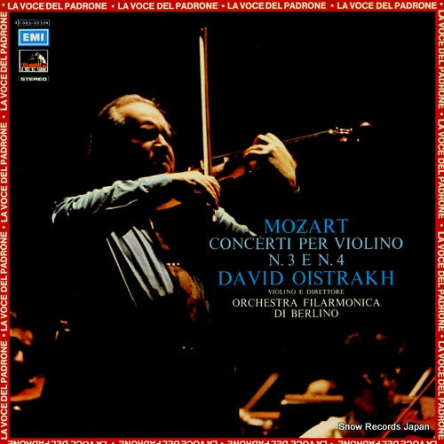 OISTRAKH, DAVID mozart; concerti per violino n.3 e n.4 3C065-02324