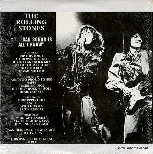 ROLLING STONES, THE ...sad songs is all i know T-CPSF