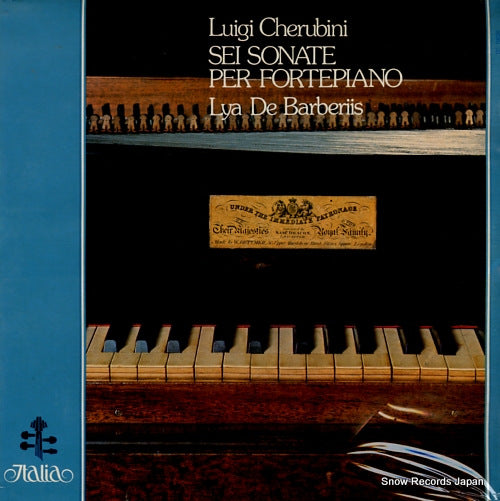 DE BARBERIIS, LYA cherubini; sei sonate per fortepiano ITL70020