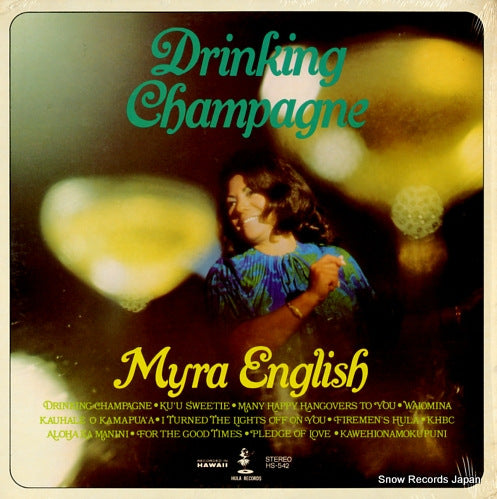 ENGLISH, MYRA drinking champagne HS-542