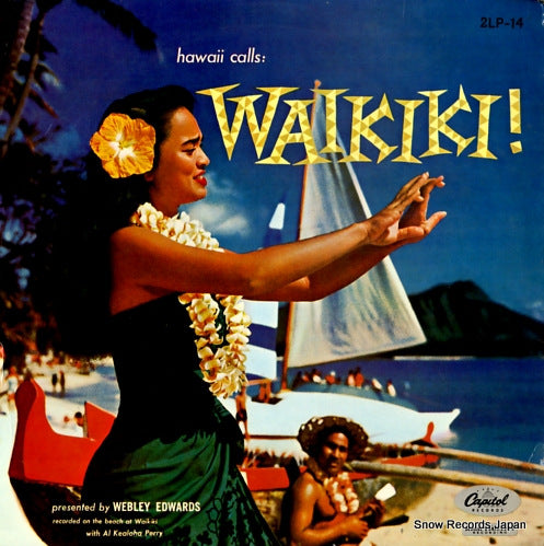EDWARDS, WEBLEY, AND THE HAWAII CALLS hawaii calls waikiki 2LP-14