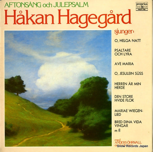 HAGEGARD, HAKAN aftonsang och julepsalm PROP7768