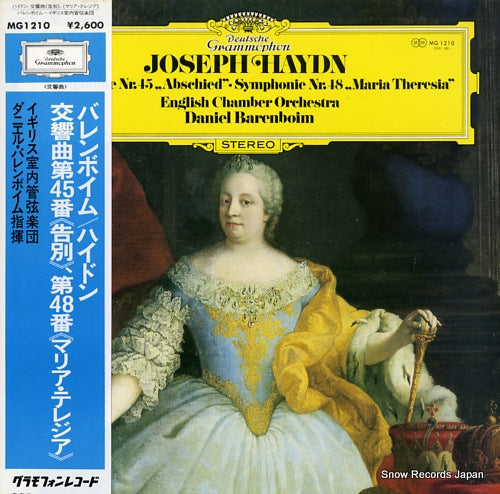 BARENBOIM, DANIEL haydn; symphonie nr.45 "abschieds-symphonie" MG1210