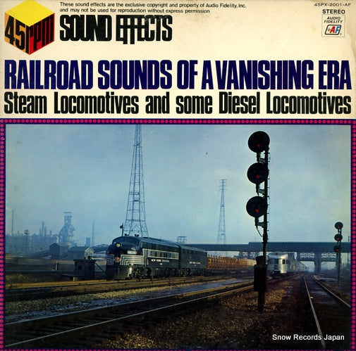 DOCUMENTARY railroad sounds of a vanishing era 45PX-2001-AF