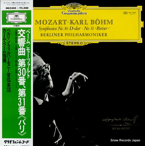 BOHM, KARL mozart; symphonien nr.30 & nr.31 "pariser" MG2305