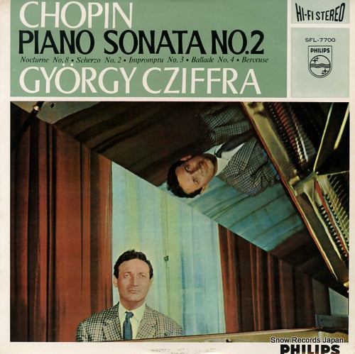 CZIFFRA, GYORGY chopin; piano sonata no.2 SFL-7700