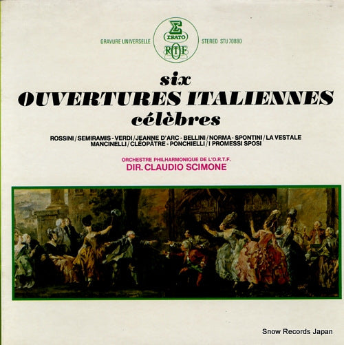 SCIMONE, CLAUDIO six ouvertures italiennes celebres STU70880