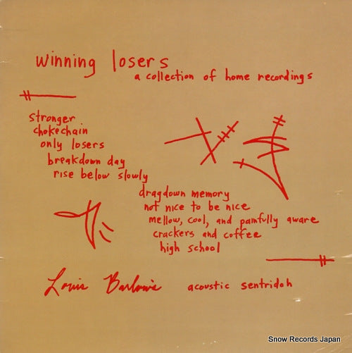 BARLOW, LOUIS winning losers (a collection of home recordings) SLR-8