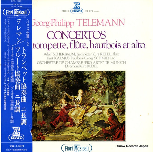 REDEL, KURT telemann; concertos pour trompette, flute, hautbois et alto ERA1029