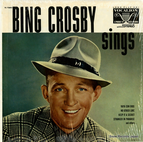 CROSBY, BING bing crosby sings VL73603
