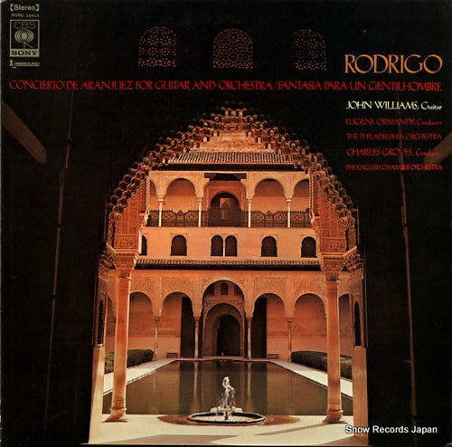 WILLIAMS, JOHN rodrigo; concierto de aranjuez for guiter and orchestra SONC10411