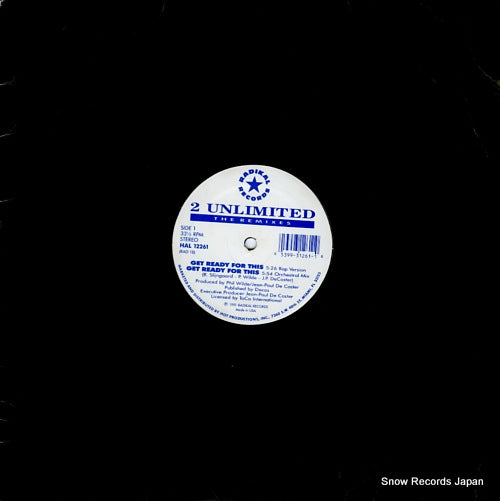 2 UNLIMITED get ready for this (the remixes) HAL12261