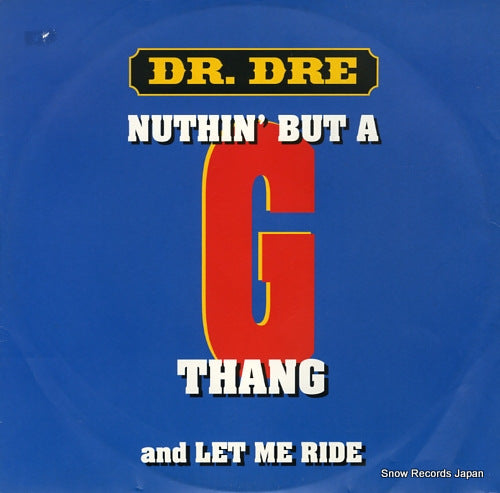 DR. DRE let me ride / nuthin' but a 'g' thang A8328TX