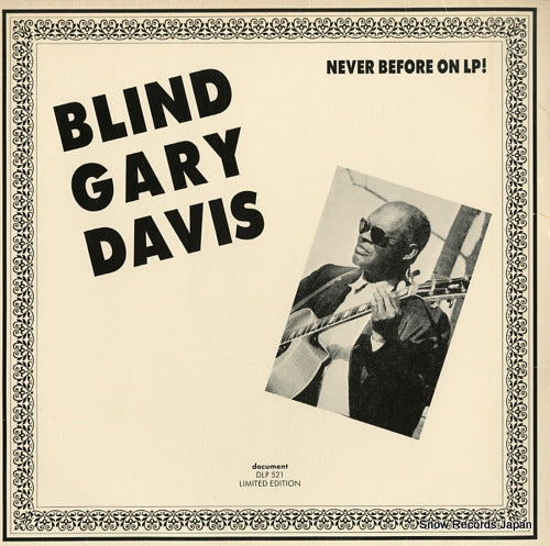 DAVIS, BLIND GARY at "al matthes", toronto (spring 1976) DLP521