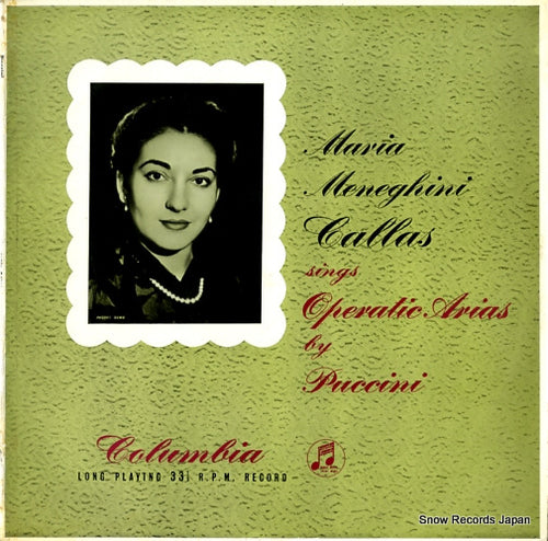 CALLAS, MARIA sings operatic arias by puccini 33CX1204
