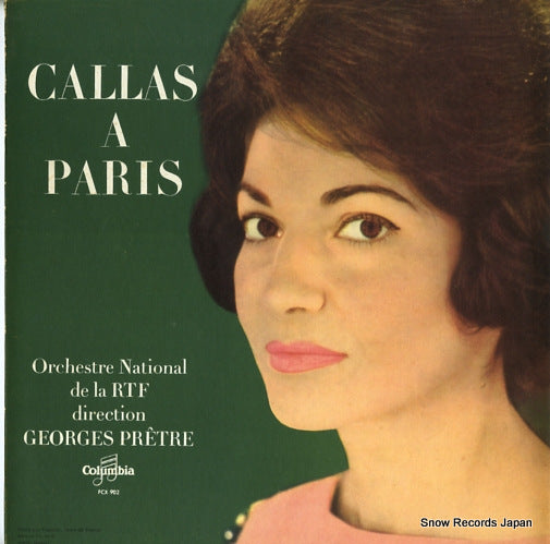 CALLAS, MARIA callas a paris FCX902