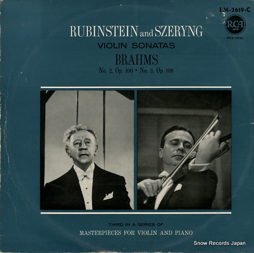 SZERYNG, HENRYK brahms; violin sonatas no.2 & 3 LM-2619-C