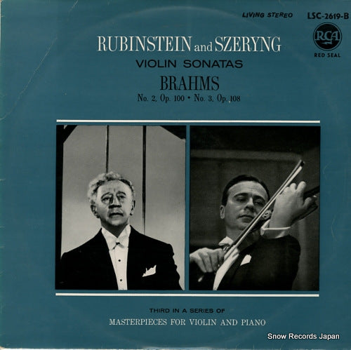 SZERYNG, HENRYK brahms; violin sonatas no.2 & 3 LSC-2619-B