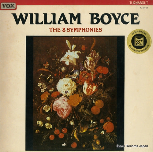 FAERBER, JORG william boyce; the 8 symphonies 334133