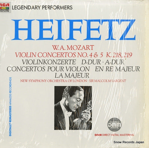 HEIFETZ, JASCHA mozart; violin concertos no.4&5 GL85250
