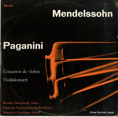 ODNOPOSOFF, RICARDO paganini / mendelssohn; concerto de violon MMS2205