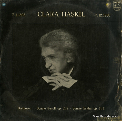 HASKIL, CLARA beethoven; sonate d-moll op. 31,2 - sonate es-dur op.31,3 A02073L