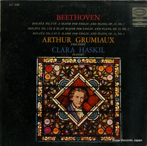 GRUMIAUX, ARTHUR, AND CLARA HASKIL beethoven; sonata no.2 in a major, op. 12, no.2 LC3488