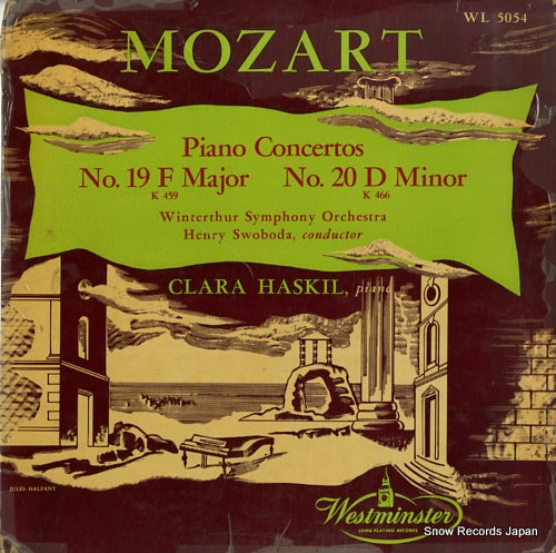 HASKIL, CLARA mozart; piano concertos no. 19, f major, k.459 WL5054