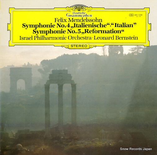 BERNSTEIN, LEONARD mendelssohn; symphonie no.4 "italienische" MG1230