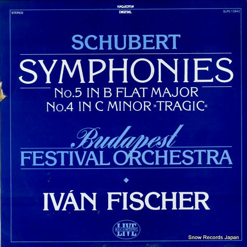 FISCHER, IVAN schubert; symphony no.5 & 4 "tragic" SLPD12842