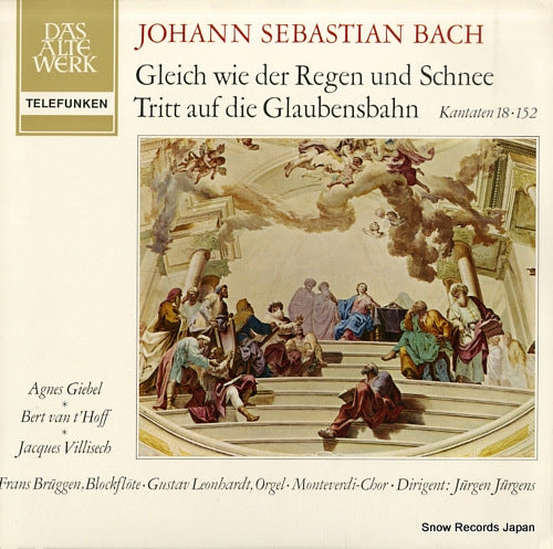 LEONHARDT, GUSTAV bach; gleich wie der regen und schnee SAWT9442-B