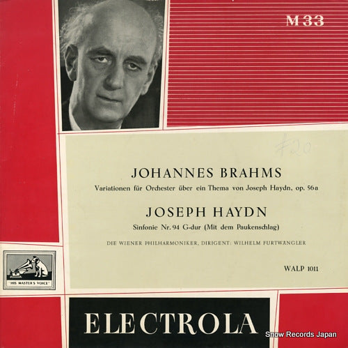 FURTWANGLER, WILHELM haydn; sinfonie nr.94 g-dur (mit dem paukenschlag) WALP1011
