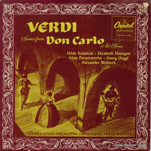 BALTZER, ERWIN verdi; scenes from don carlo act three P-8144