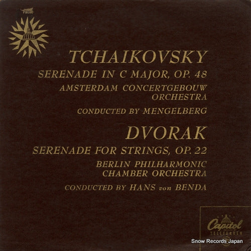 MENGELBERG, WILLEM tchaikovsky; serenade in c major, op.48 P-8060
