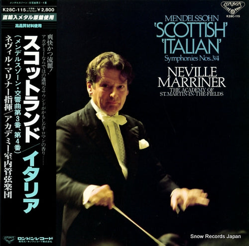 MARRINER, NEVILLE mendelssohn; scottish/italian K28C-115