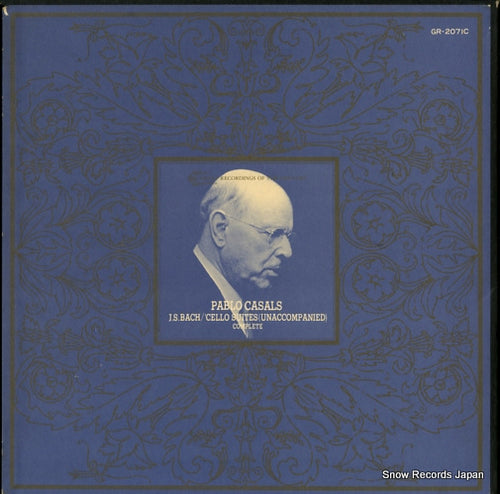 CASALS, PABLO bach; cello suites (unaccompanied) complete GR-2071C