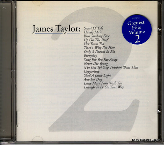 TAYLOR, JAMES greatest hits volume 2 CK-85223