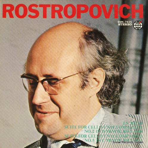ROSTROPOVICH, MSTISLAV bach; suite for cello unaccompanied no.2 in d minor SMK-7625
