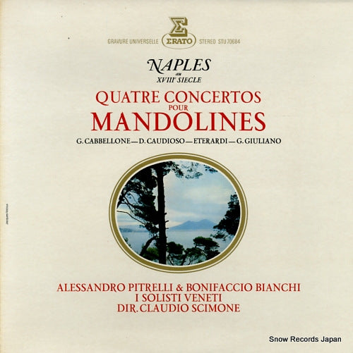 SCIMONE, CLAUDIO quatre concertos pour mandolines STU70684