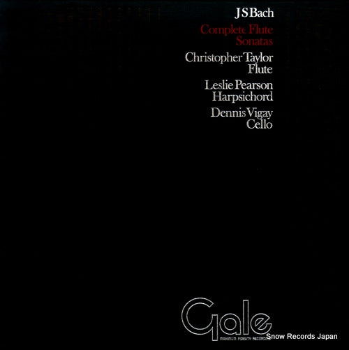 TAYLOR, CHRISTOPHER bach; complete flute sonatas GMFD2-76-002