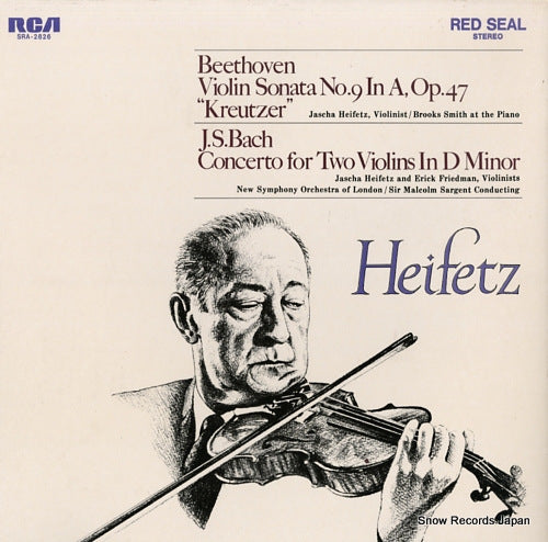 HEIFETZ, JASCHA beethoven; violin sonata no.9 in a, op.47 "kreutzer" SRA-2826