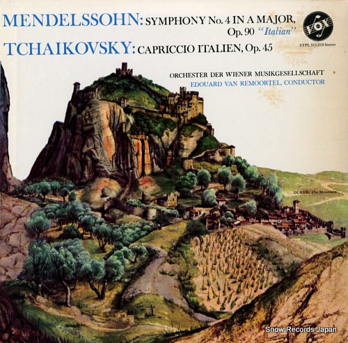 REMOORTEL, EDUARD VAN mendelssohn; symphony no.4 in a major, op.90 "italian" STPL511.210