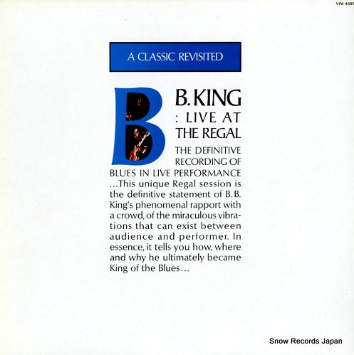 KING, B.B. live at the regal VIM-4065