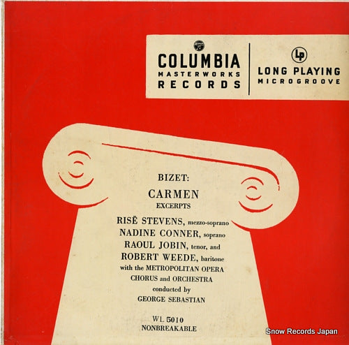 SEBASTIAN, GEORGE bizet; carmen WL5010